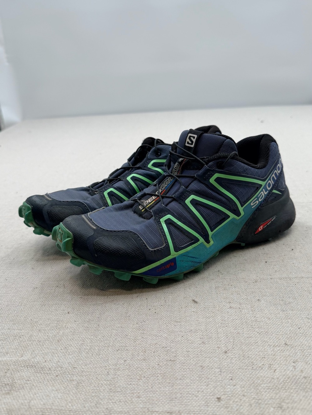 Salomon Men's Speedcross Trail Running Shoes - Navy & Green